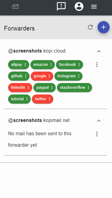 mail retention config screenshot